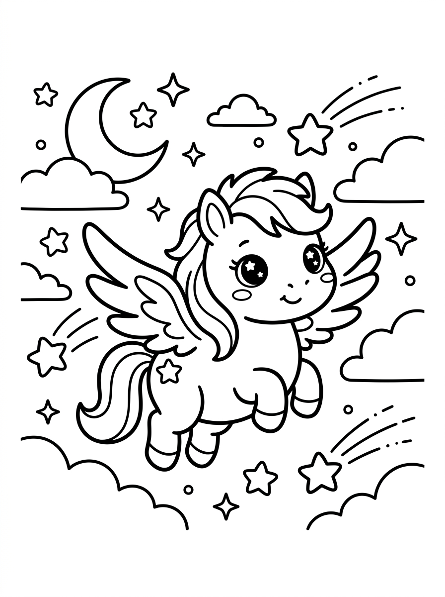 Baby Winged Pegasus Foal