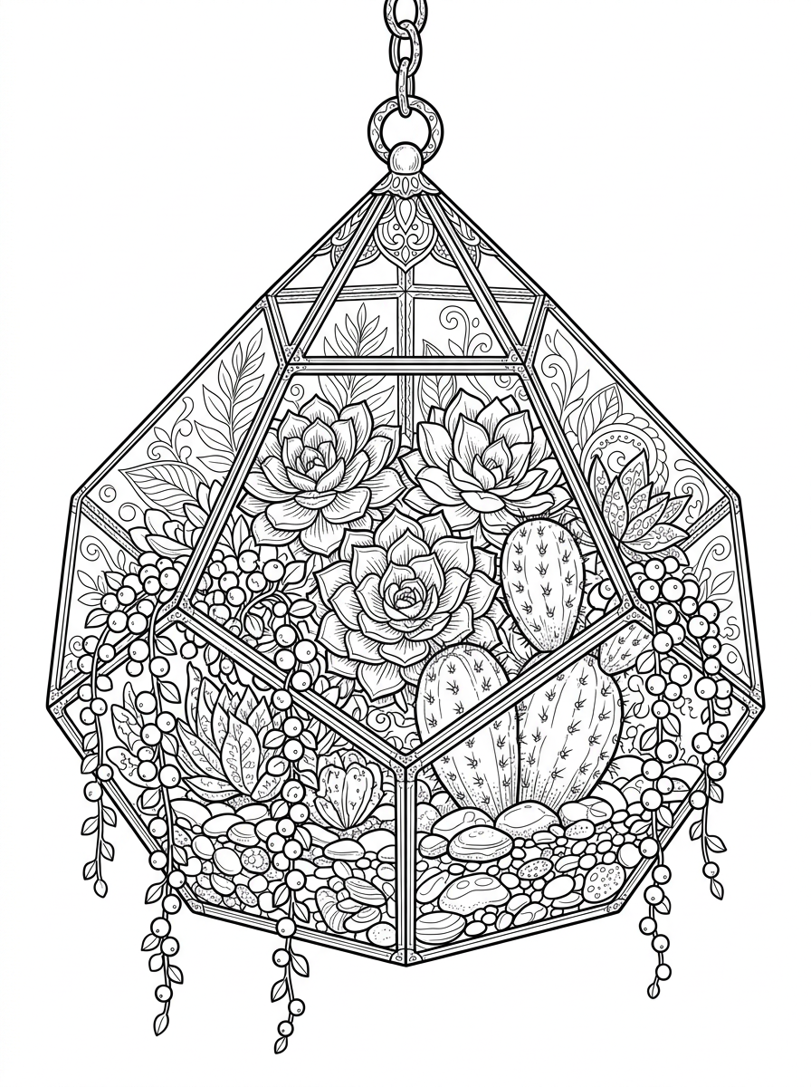 Modern Geometric Glass Succulent Terrarium