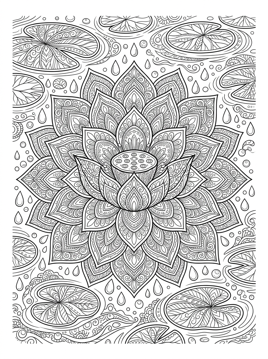 Sacred Lotus Blossom Mandala
