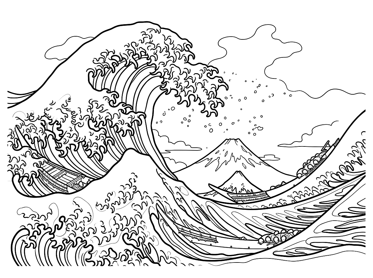 The Great Wave off Kanagawa by Katsushika Hokusai