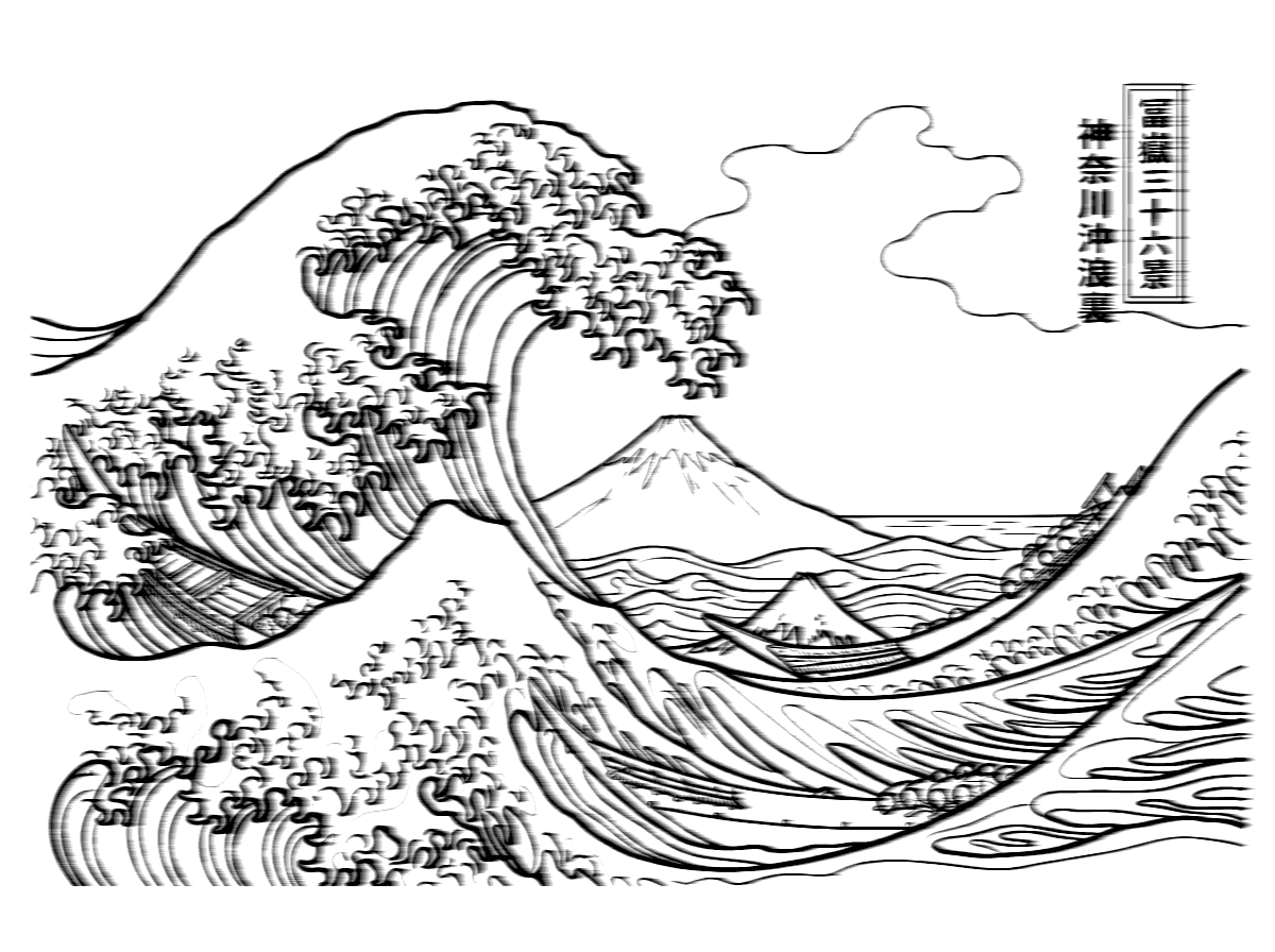 The Great Wave off Kanagawa by Katsushika Hokusai